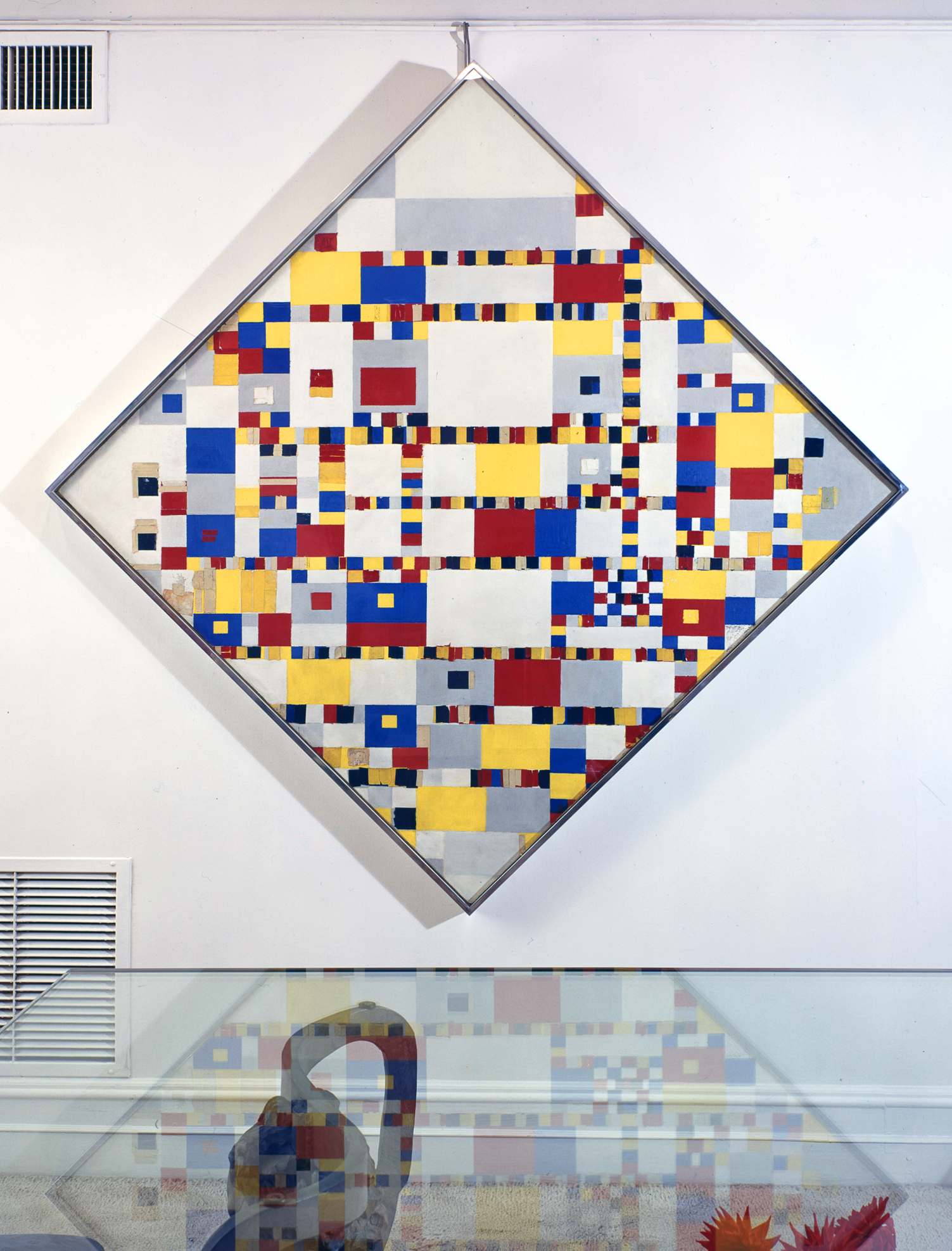 Piet Mondrian, Victory Boogie-Woogie, 1944, in the home of Burton and Emily Hall Tremaine.