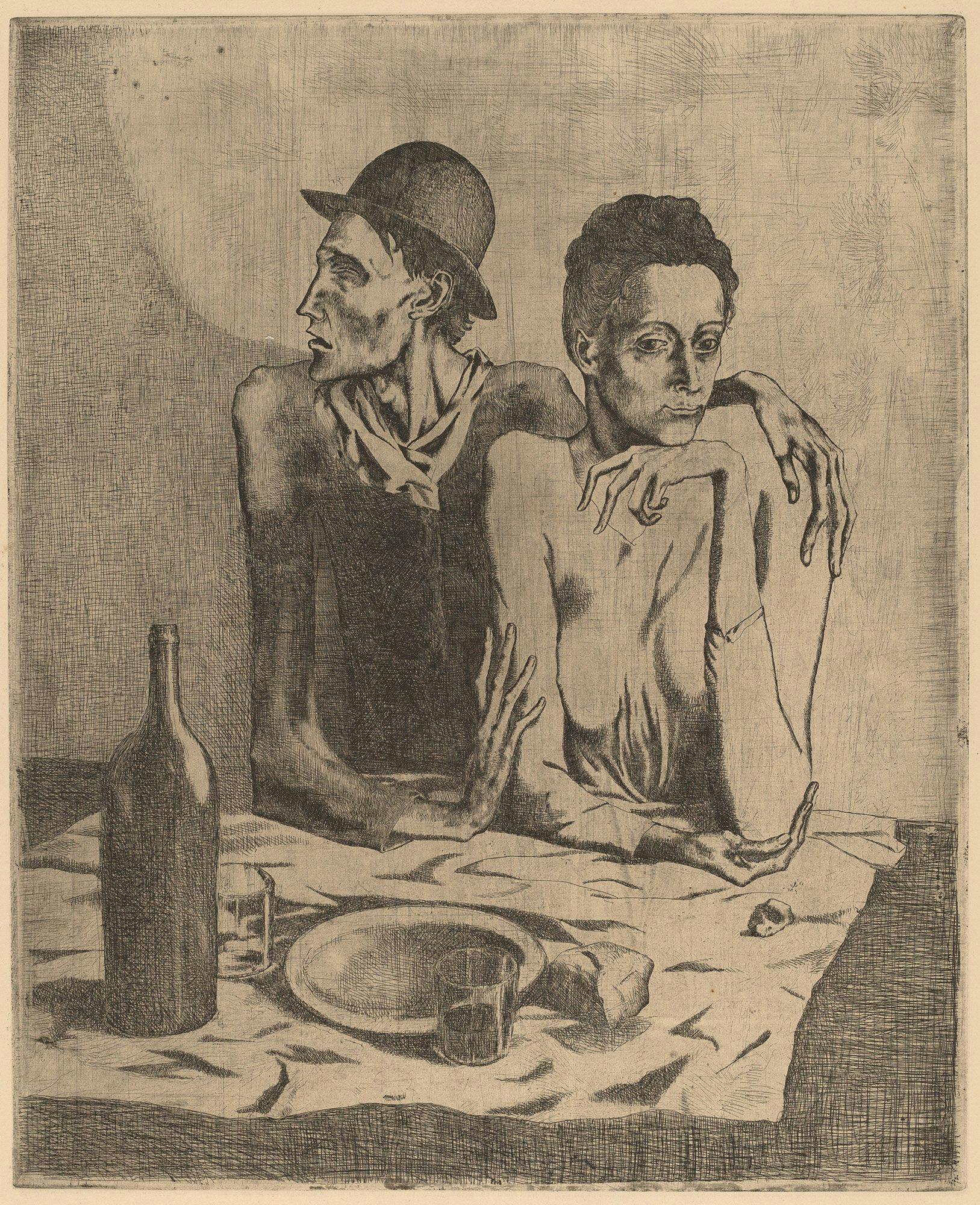 Pablo Picasso The Frugal Repast (Le repas frugal) Gift of Mr. and Mrs. Burton Tremaine 1971.87.13