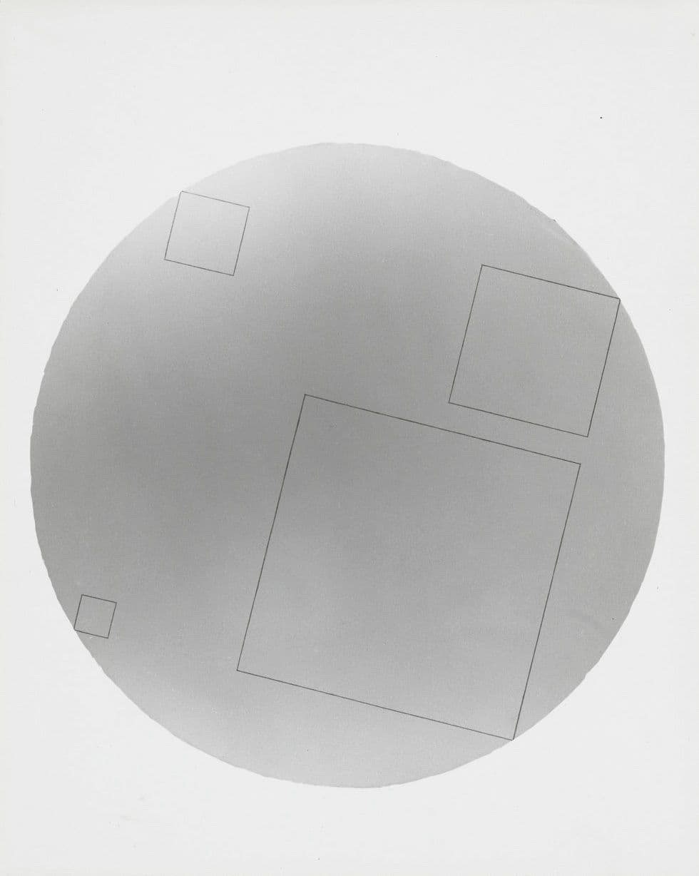 Robert Mangold, Four Squares within a Circle, 1976