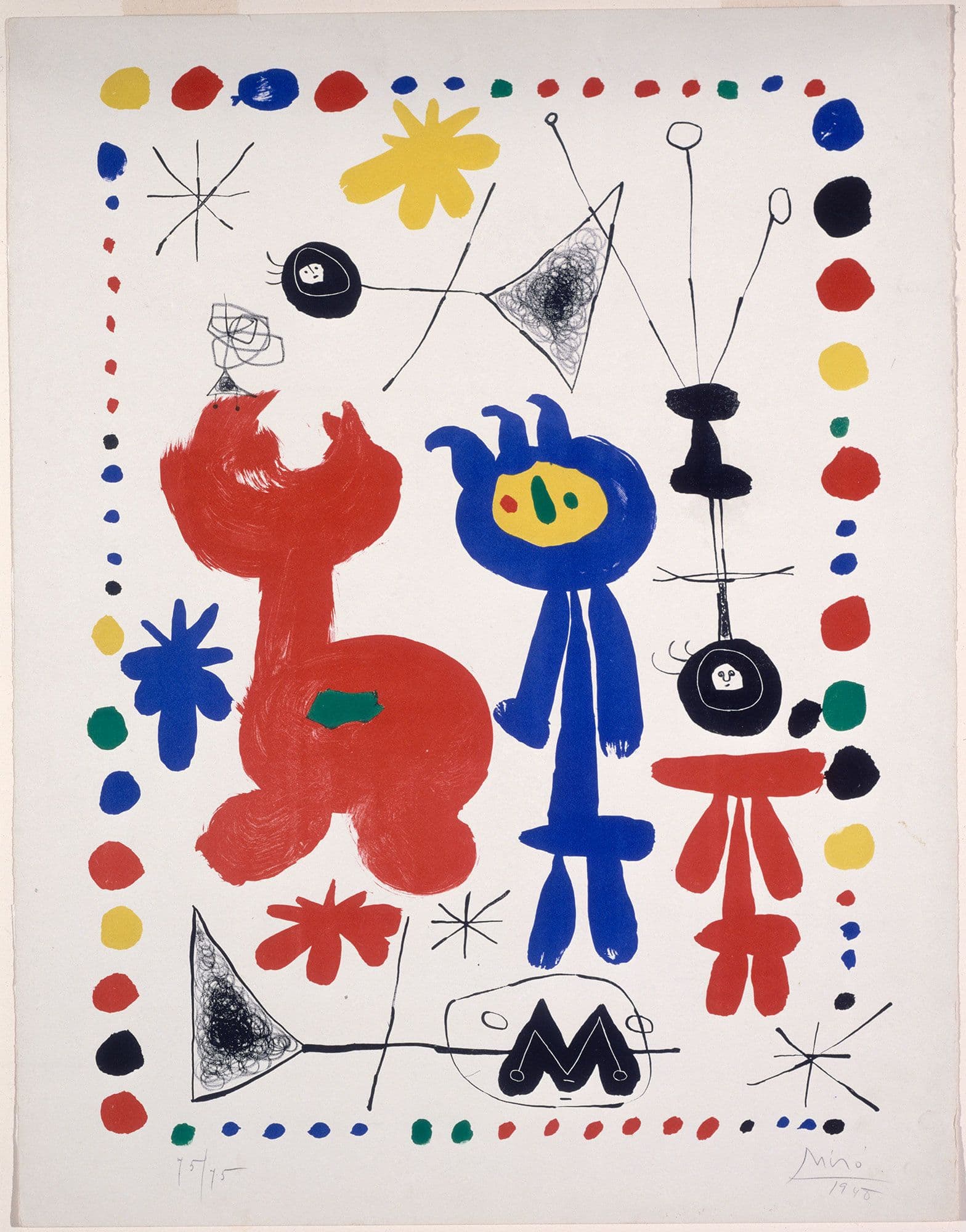 Joan Miró Figure and Birds Gift of Mr. and Mrs. Burton Tremaine 1971.86.25