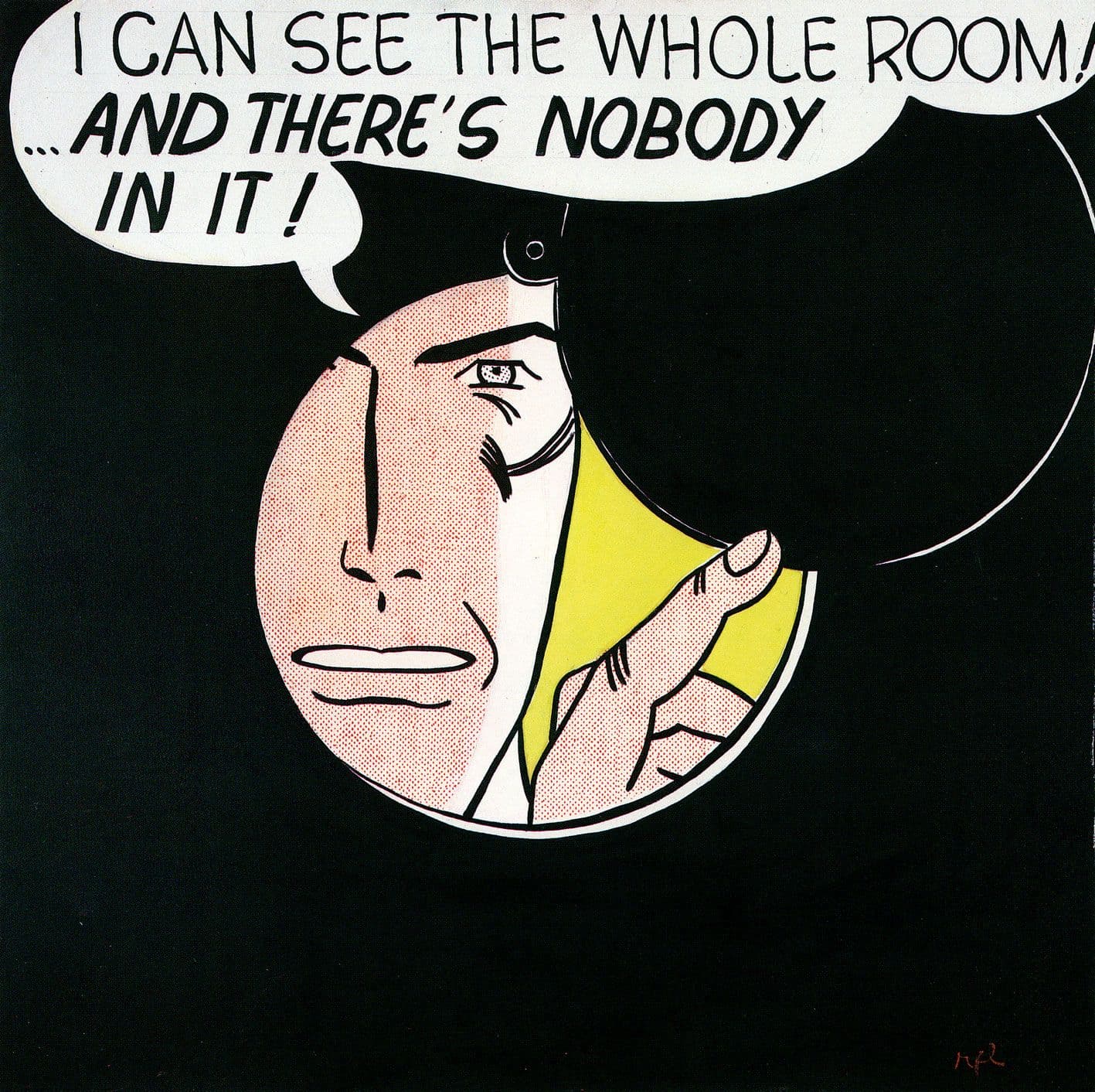I Can See the Whole Room...and There’s Nobody in It!, Roy Lichtenstein