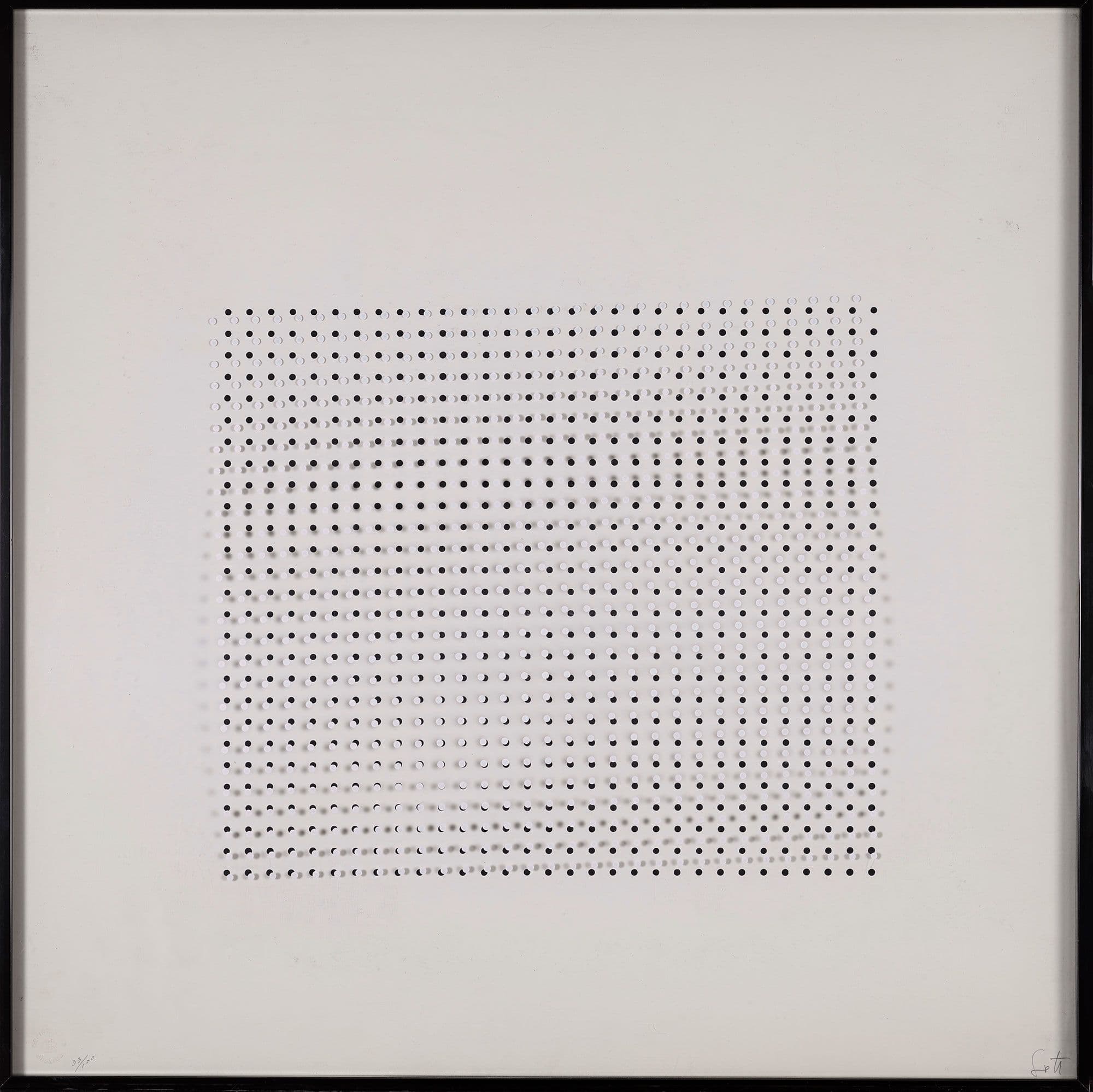 Jesus Raphael Soto Venezuelan, 1923-2005 Sotomagie, 1967 Silkscreen on acrylic, ed. 33/100, 23 1/2 x 23 1/2 in. (59.7 x 59.7 cm), height x width