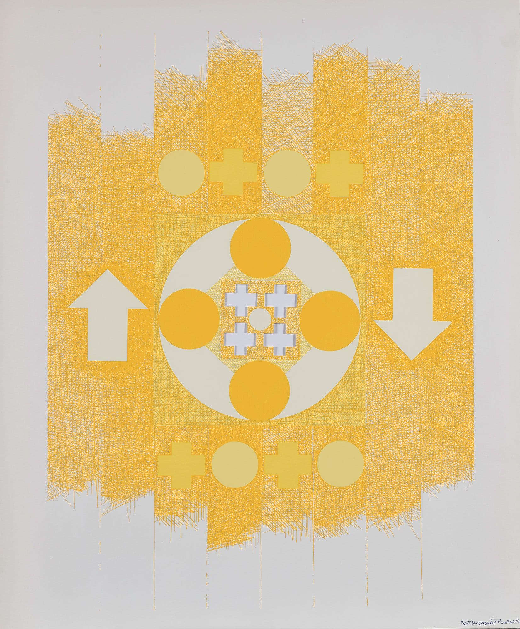 George Earl Ortman American, 1926-2015 Untitled, Silkscreen on paper, 10 x 10 in. (25.4 x 25.4 cm), height x width