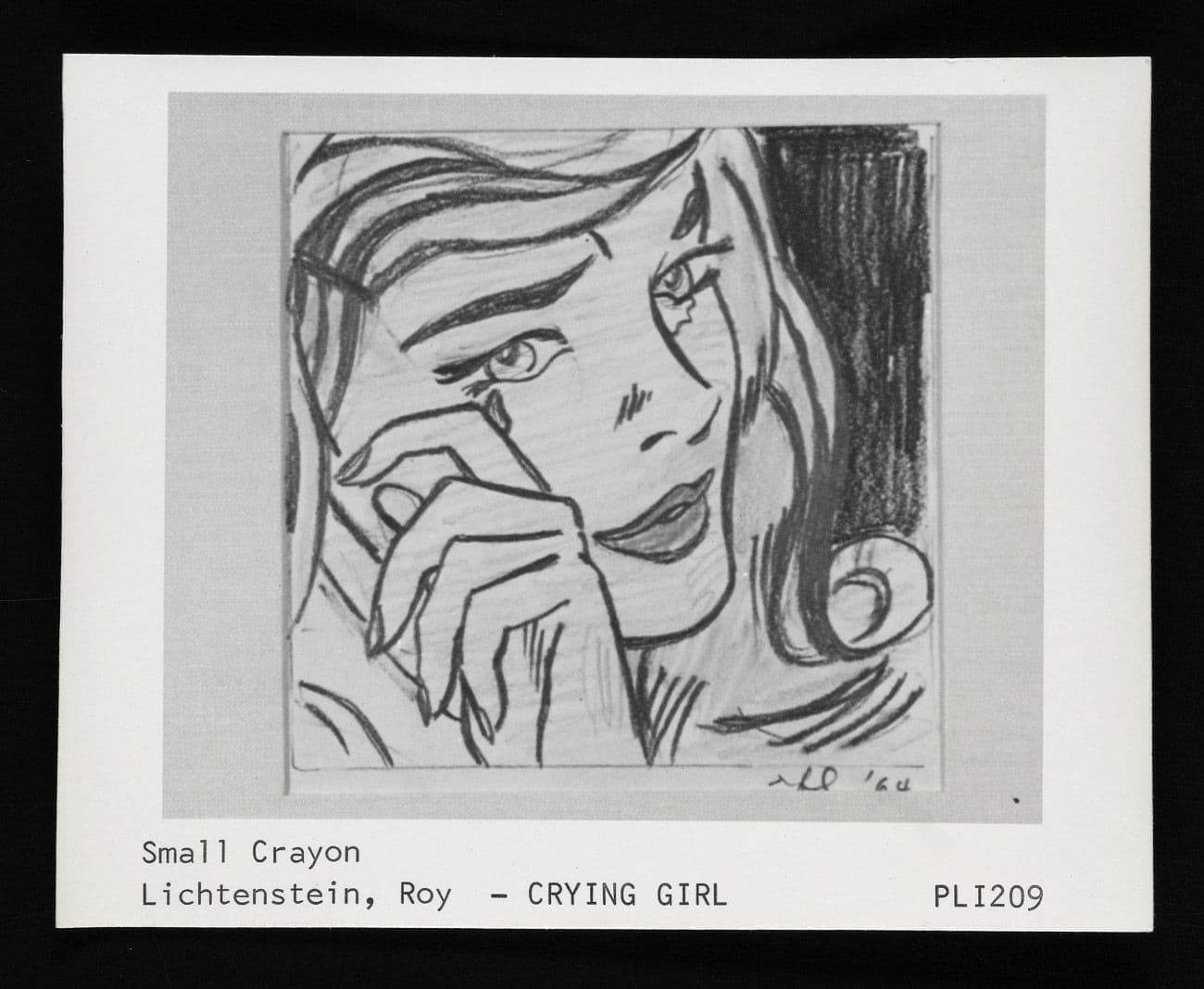 Roy Lichtenstein, Study for a Crying Girl