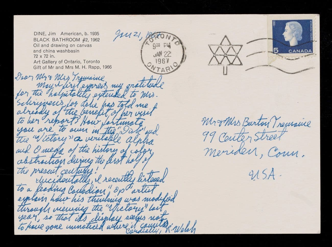 From Emily Hall Tremaine's artist file for Robert Delaunay