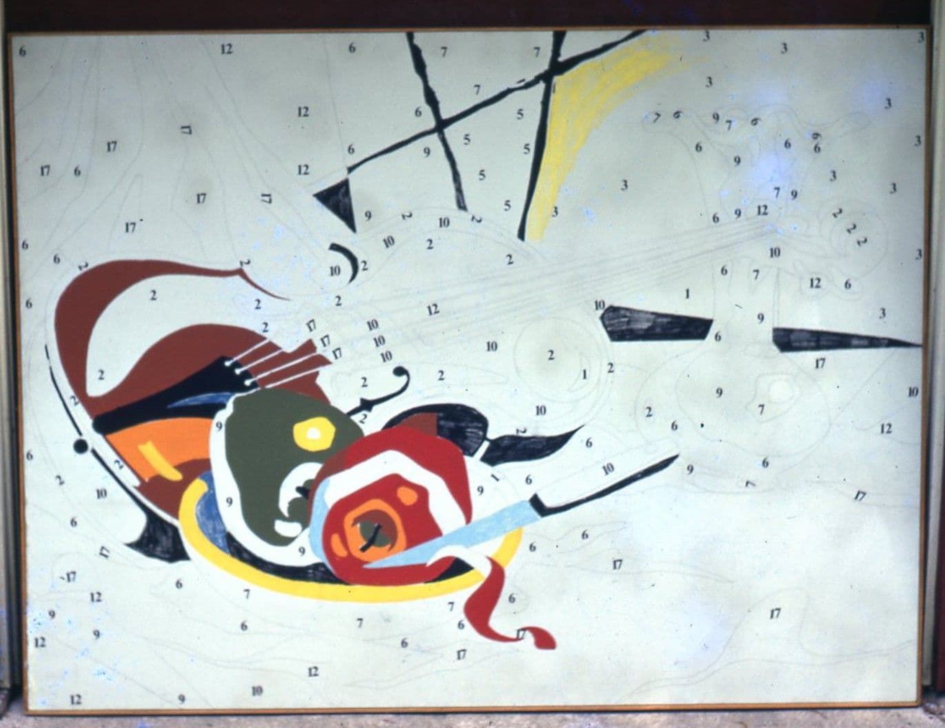 Do It Yourself (Violin with Numbers) painting by Andy Warhol