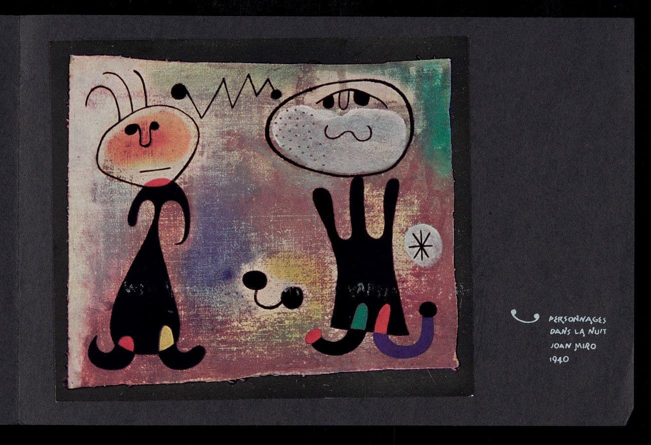 From Emily Hall Tremaine's artist file for Joan Miró