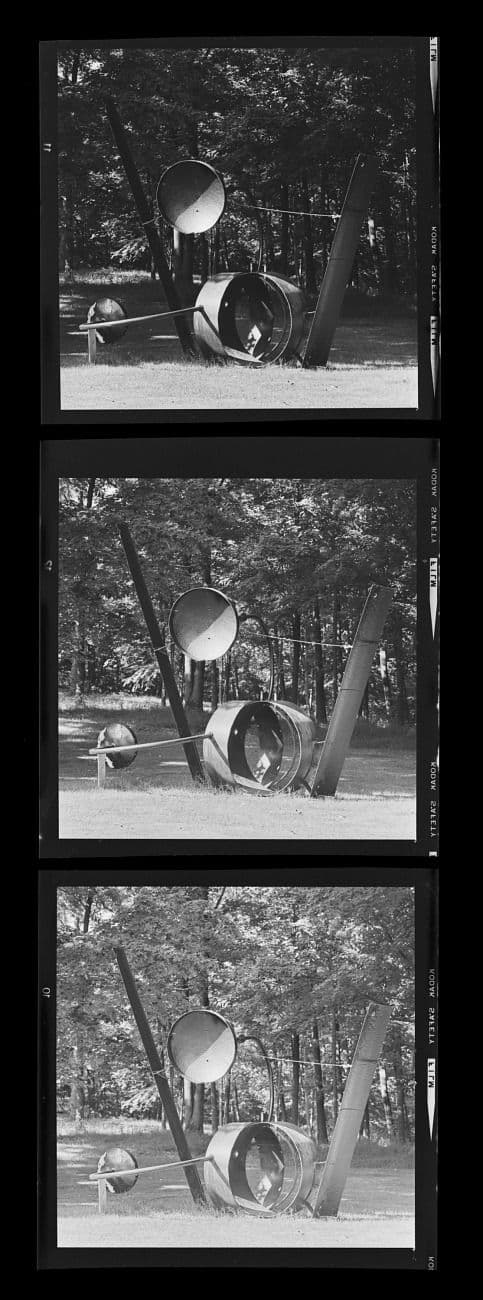 Gyre sculpture by Alexander Liberman from Emily Hall Tremaine's artist file for Alexander Liberman