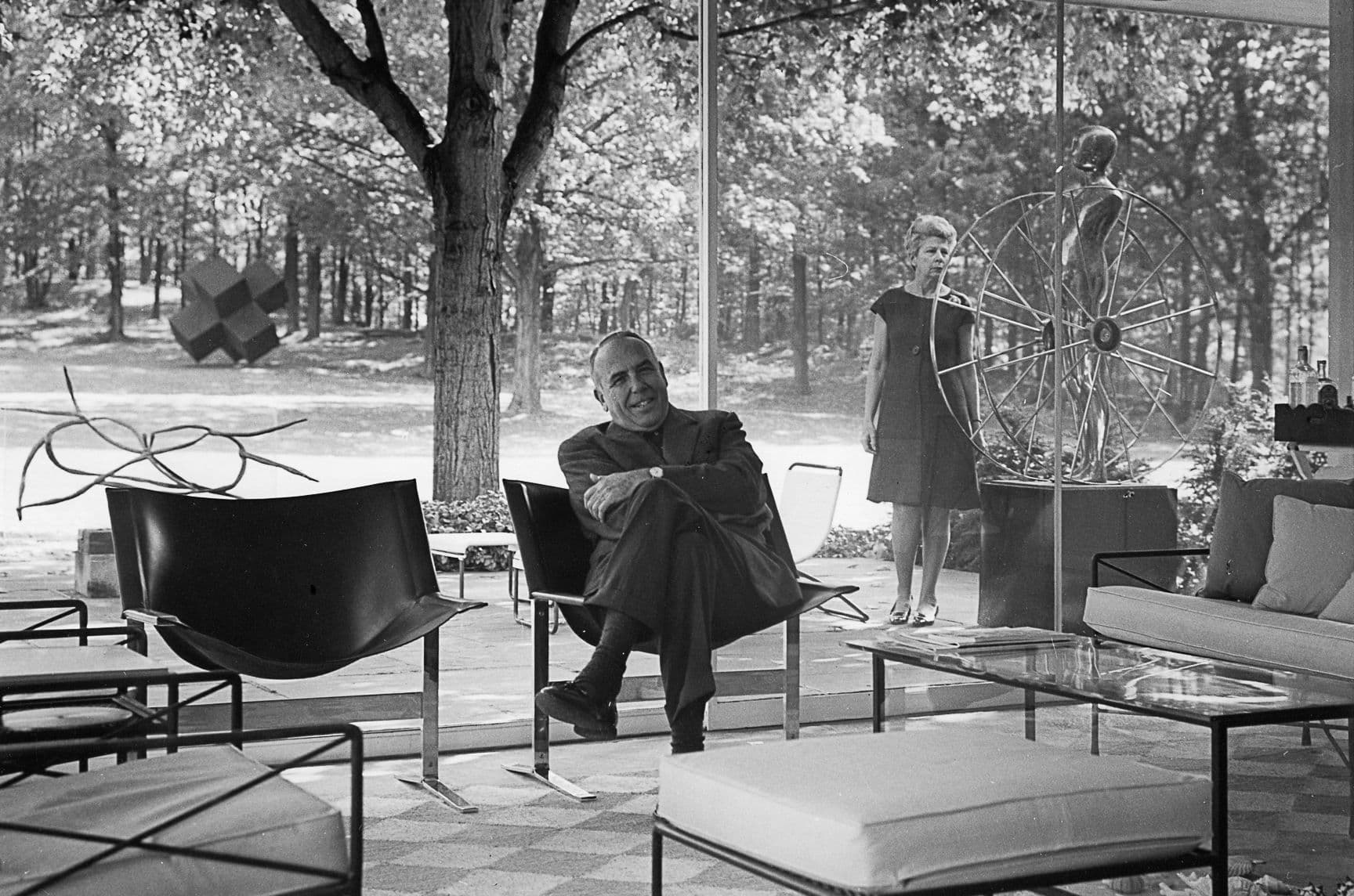 Burton Tremaine at the Madison, Connecticut house.