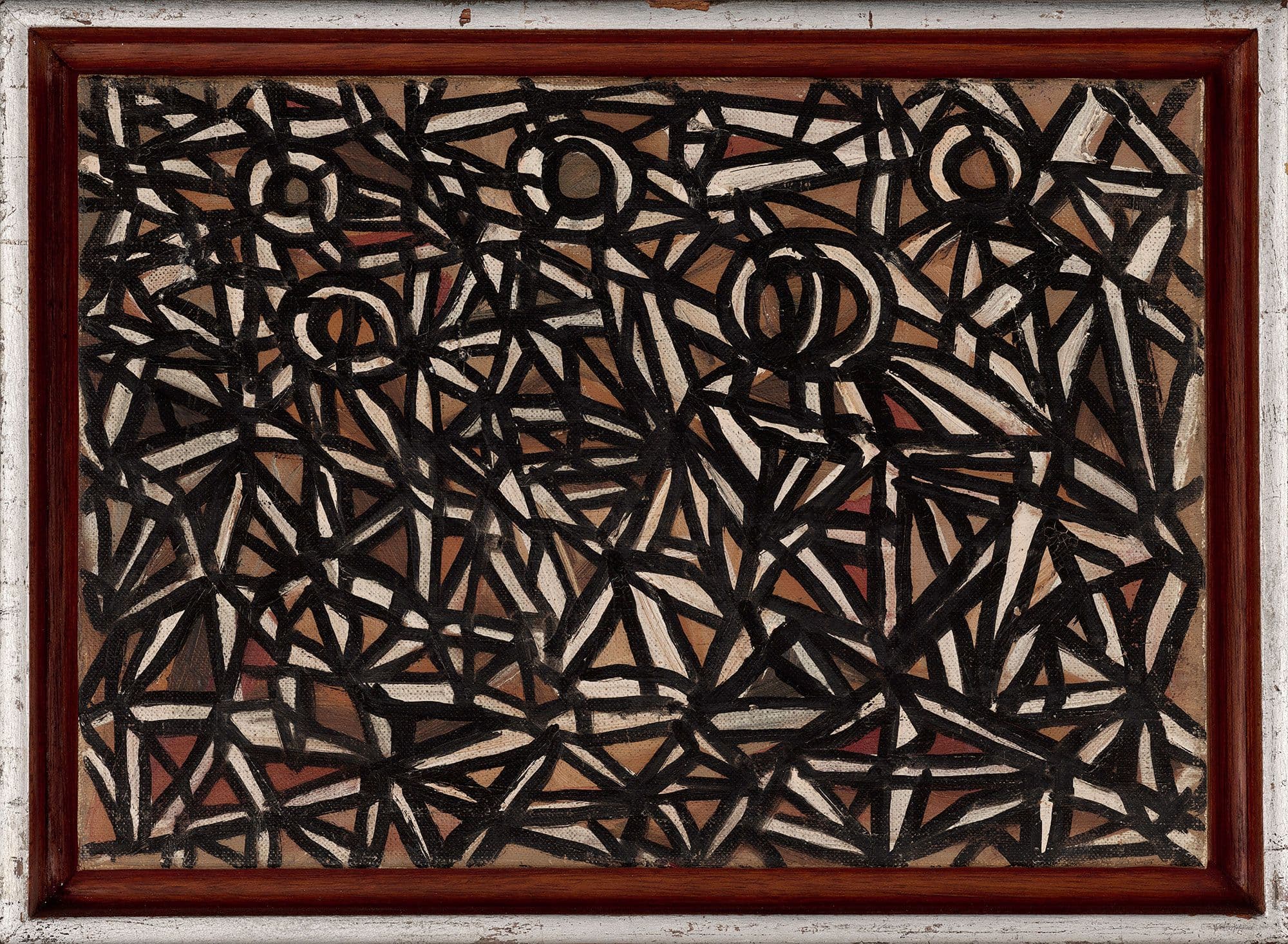 Timothy Hennessy American, born 1925 Untitled, 1958 Oil on masonite panel, 7 7/16 x 10 11/16 in. (18.9 x 27.1 cm), height x width