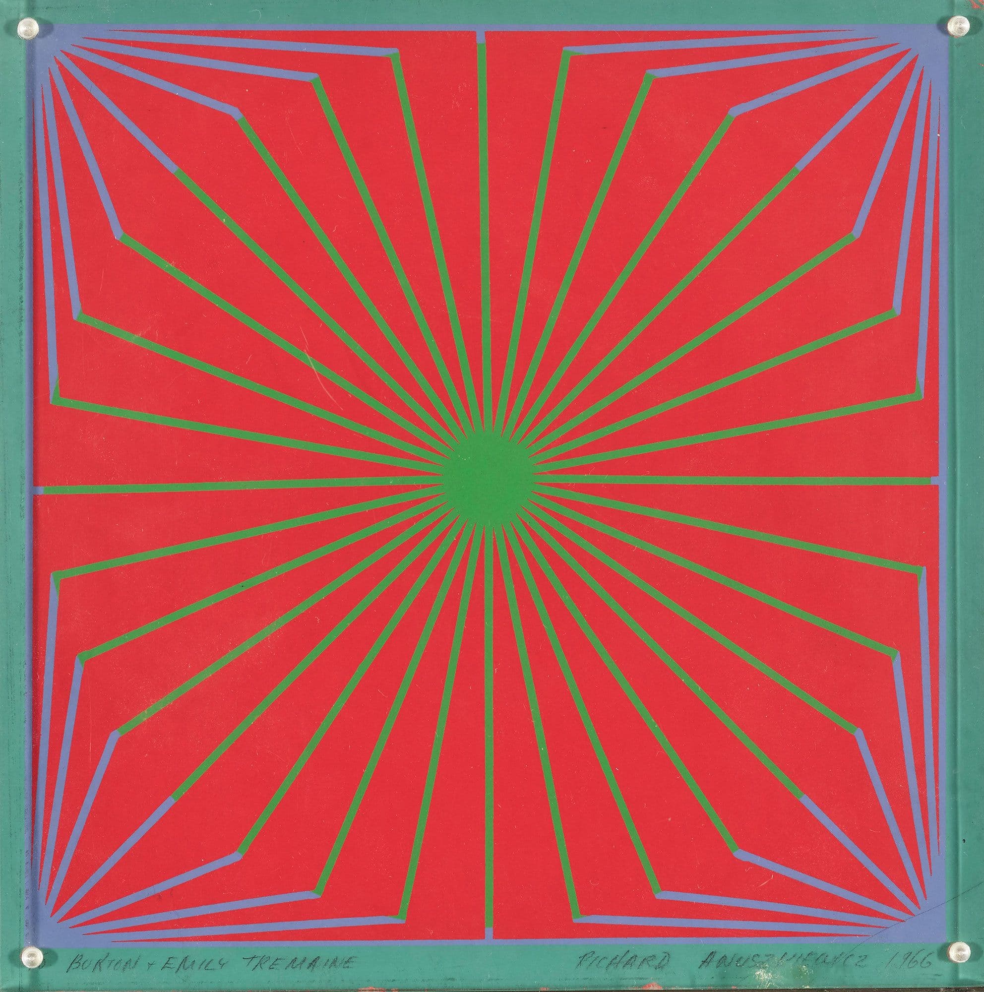 Richard Anuszkiewicz American, 1930-2020 Untitled, 1966 Color lithograph supported between sheets of acrylic, 7 x 7 in. (17.8 x 17.8 cm), height x width