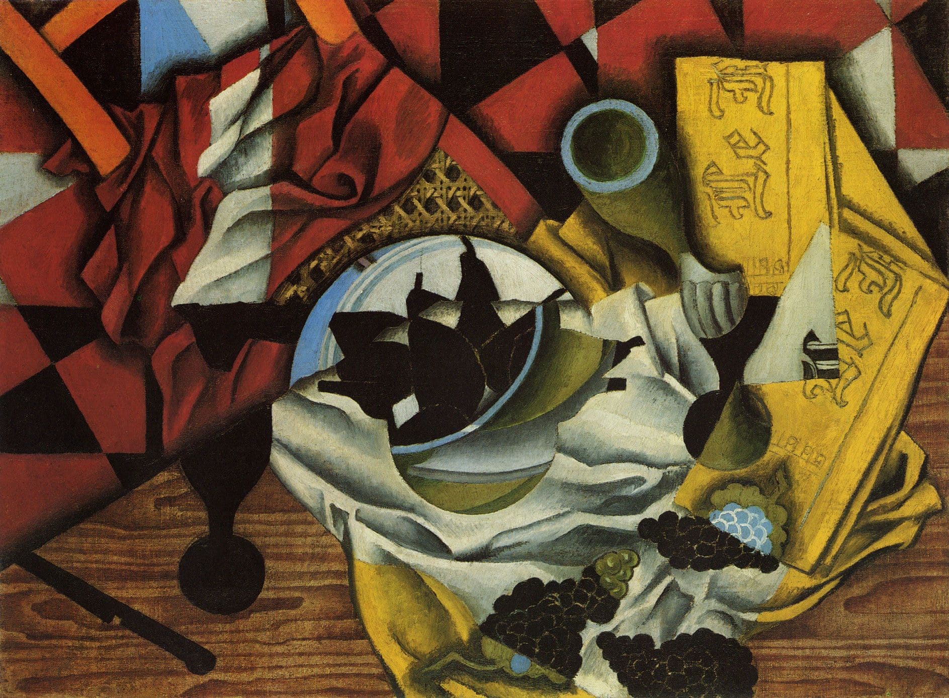 Pears and Grapes on a Table, 1913, Juan Gris
