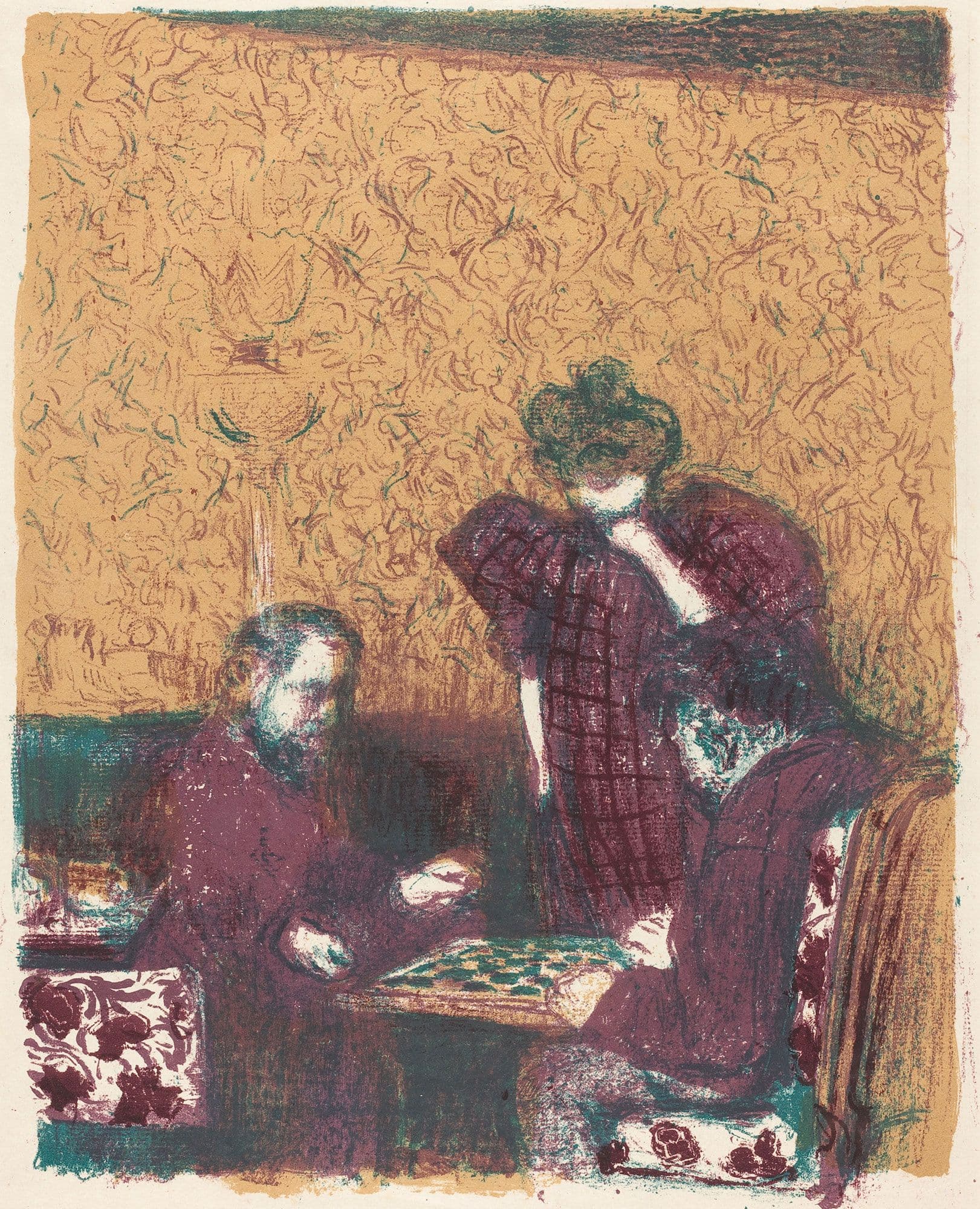Edouard Vuillard Game of Checkers (La partie de dames) Gift of Mr. and Mrs. Burton Tremaine 1971.86.43