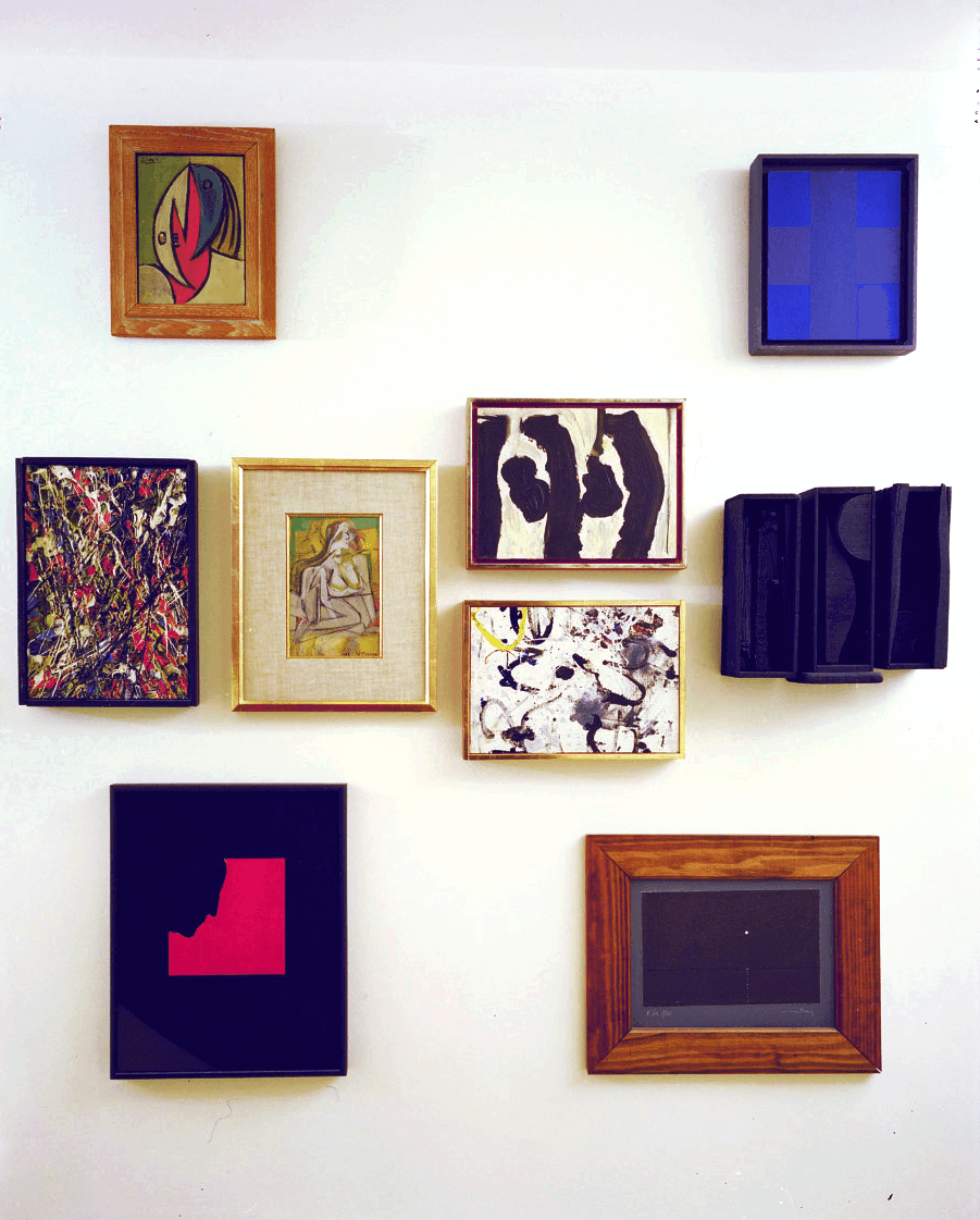 Part of the Tremaines collections of miniatures on display in their New York City apartment, circa 1984