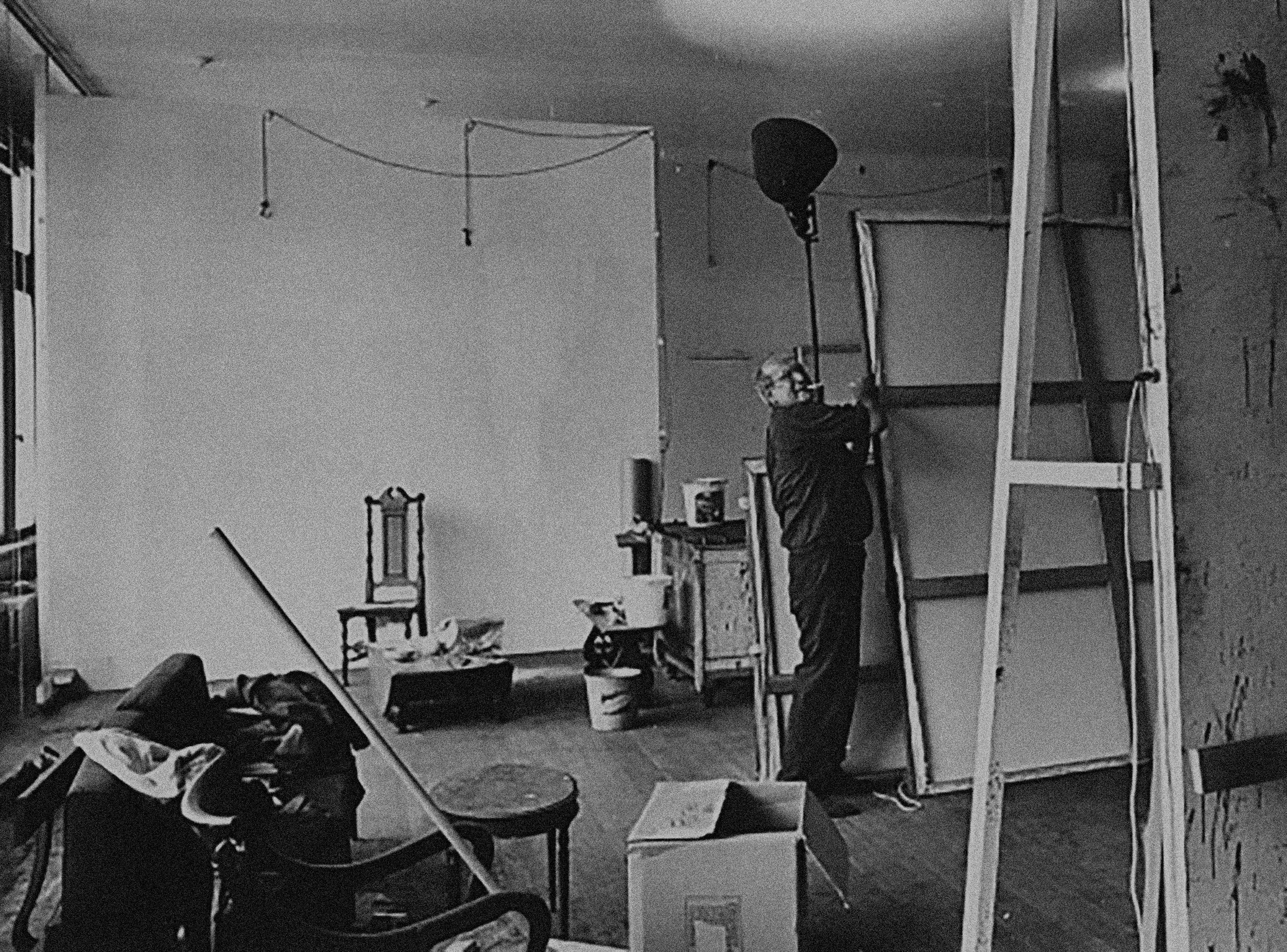 Mark Rothko in his studio.