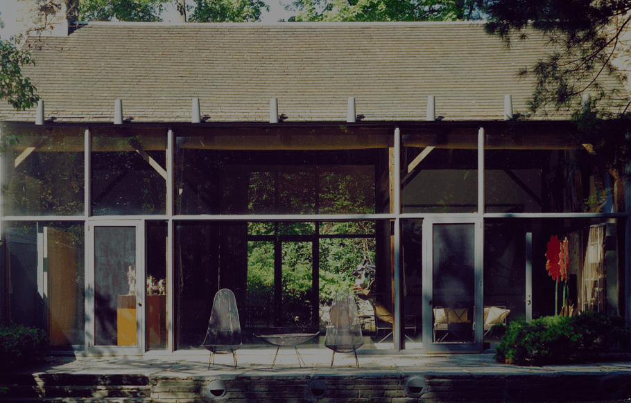 The barn at the Tremaines' home in Madison, Connecticut, circa 1984
