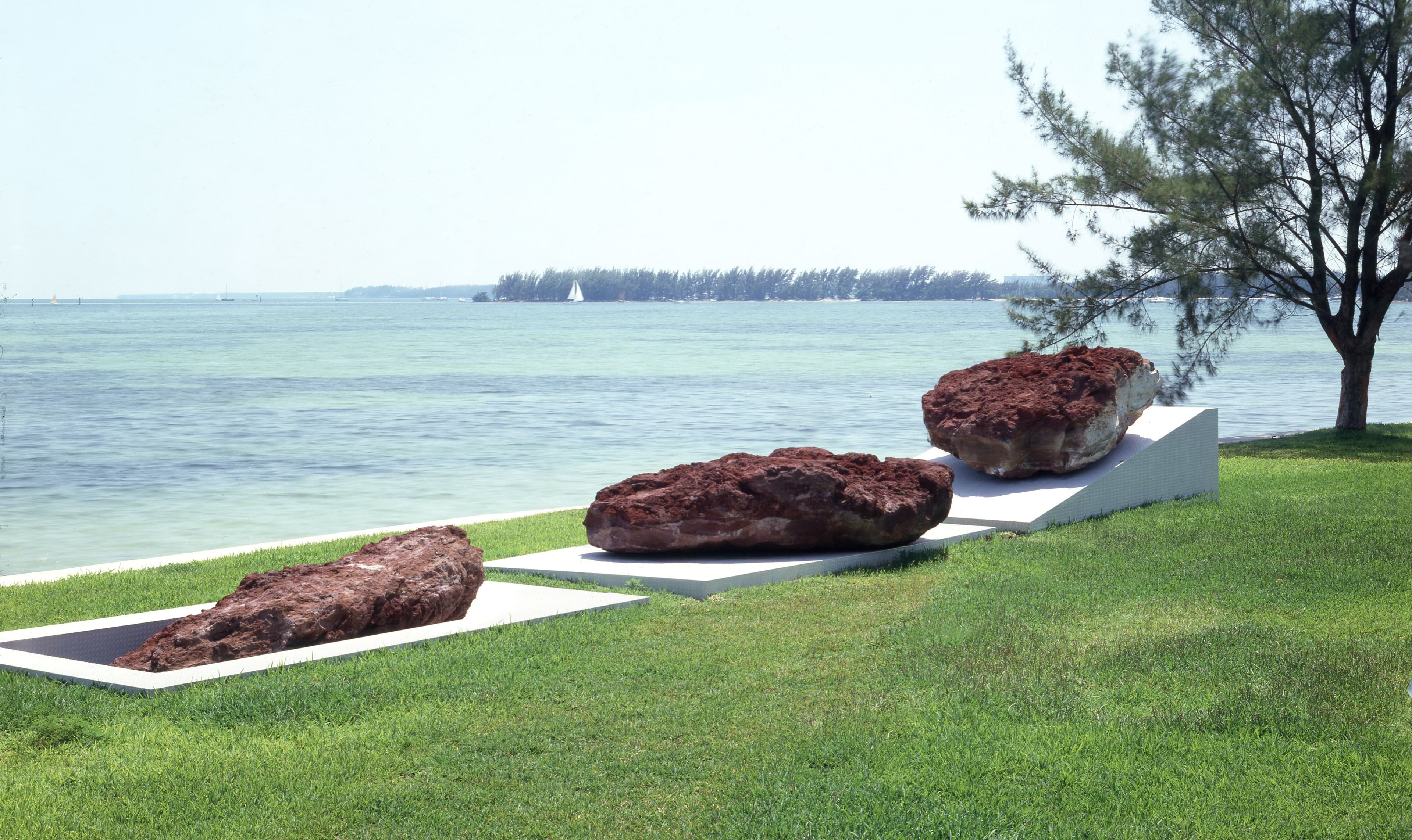 Elevated Surfaced Depressed sculpture by Michael Heizer