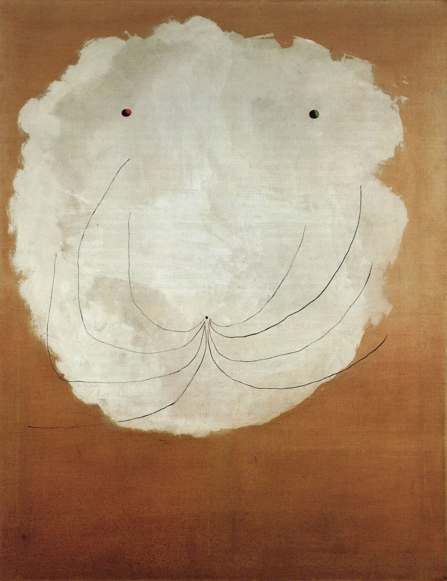 Tête - Le chat blanc, Joan Miró
