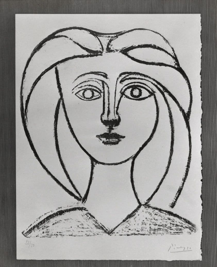 Pablo Picasso, Long-Haired Young Girl (Jeune fille aux grands cheveux)